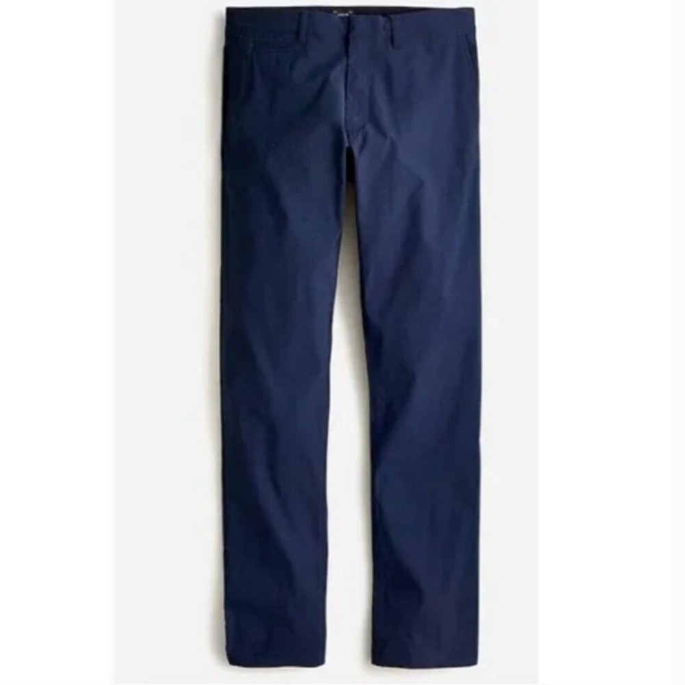 J.Crew Stretch Re-Imagined Pants W33 L30 • Navy • Slim Fit • Casual Chino